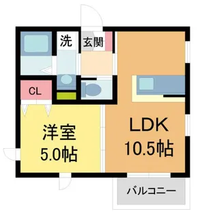 リュネ甲子園【2階】の間取り