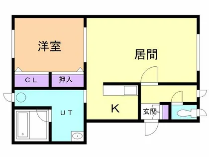 東町グレイスタウンD【1階】の間取り
