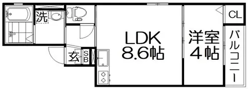 アムールシトラス【2階】の間取り