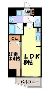 ディアレイシャス名古屋浄心【2階】の間取り