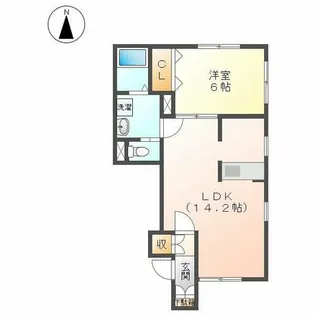 Bagus Meijo Park【101号室】の間取り