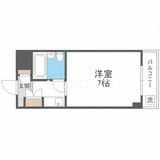 シャトー辰巳【5階】の間取り