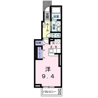 アライブ・マツバラ Ⅰ【1階】の間取り