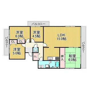 ドムス門戸【3階】の間取り
