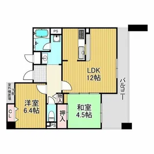 白鷹苦楽園マンション【3階】の間取り