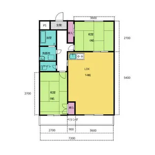 グランデ大銀【202号室】の間取り