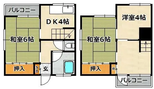 三原ハイツ【101号室】の間取り