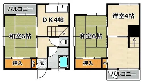 三原ハイツ【101号室】の間取り