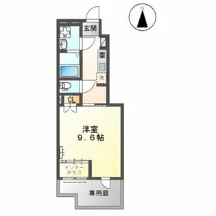 South Fontaine(サウス フォンティーヌ)【1階】の間取り