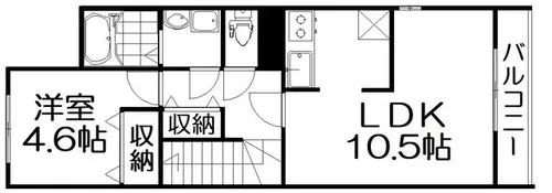 リバーパーク彩【2階】の間取り
