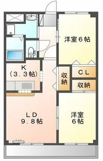 リバーホーム桜作【2階】の間取り