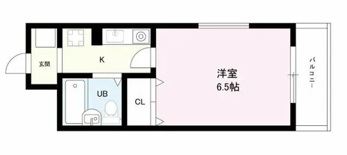 プレアール東中浜【401号室】の間取り