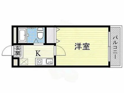 プレアール東中浜【206号室】の間取り