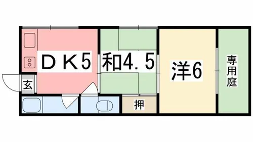 カタダハイツ【B-2号室】の間取り