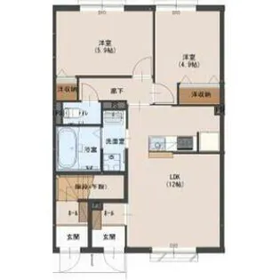 アレグリア【1階】の間取り