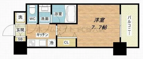 S-RESIDENCE福島Luxe【11階】の間取り