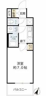 プレサンス大阪福島シエル【4階】の間取り