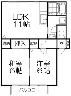 サンシャインⅠ【1階】の間取り