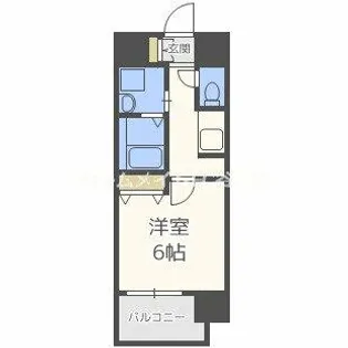 サムティ北梅田VESSEL【3階】の間取り
