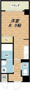 エストゥルースプラスサウス大阪【10階】の間取り