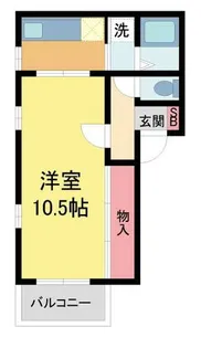 クライネ・ブルーメ【1階】の間取り