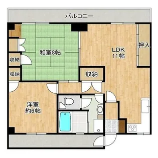 井上ビル.【301号室】の間取り