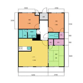 エクシードオオタ【203号室】の間取り