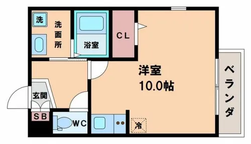オーキッド勝山【2階】の間取り