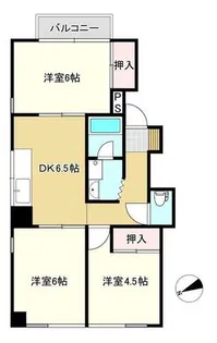 リビエラハイツ【201号室】の間取り
