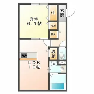 セジュール福田【3階】の間取り