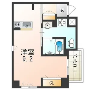 TKアンバーコート宿院【9階】の間取り