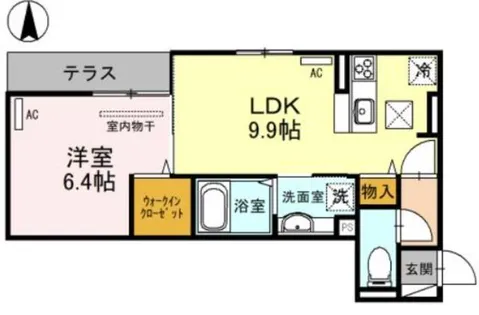 兵庫県西宮市大畑町【アパート】の間取り