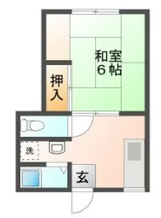 パナハイツ魚橋【W203号室】の間取り