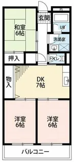 Limpia江口【302号室】の間取り