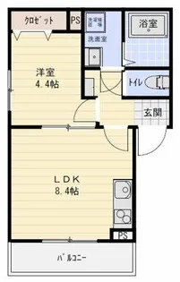 Felice枝光【202号室】の間取り