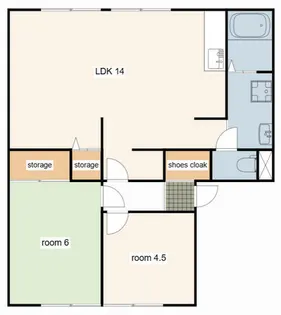 黒岩ハイツ【203号室】の間取り