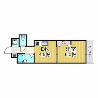 ベルメゾン西宮【5階】の間取り