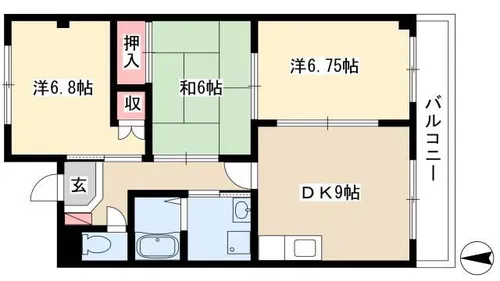 ロジュマンK【2階】の間取り