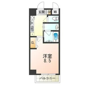 クレセールTWO【4階】の間取り