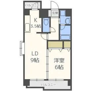 BON TourⅡ番館【3階】の間取り