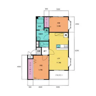 エンジェライトユリオウ【201号室】の間取り