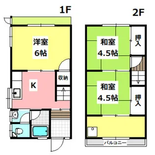 大阪府茨木市鮎川1丁目【一戸建】の間取り