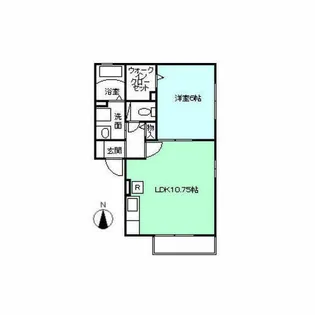CENTRAIR【101号室】の間取り