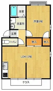 エステートピア藤原台A棟【2階】の間取り