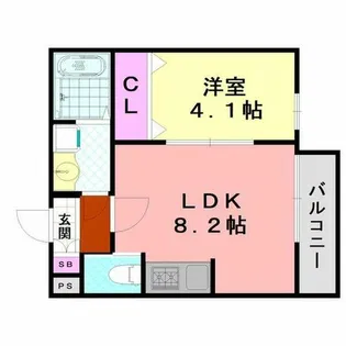 H-maison平野Ⅲ【2階】の間取り