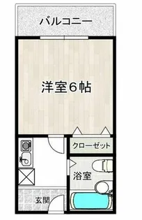 新栄プロパティー藤井寺【2階】の間取り
