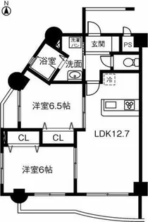 ガウディティエルノ【2階】の間取り