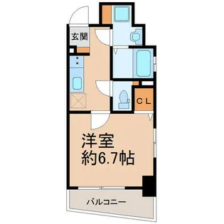 リラス県庁前.【201号室】の間取り