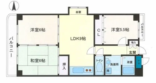 第三ドムール長居【203号室】の間取り