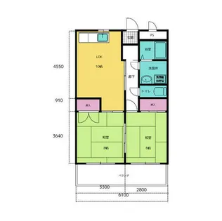 メゾンシミズ【203号室】の間取り